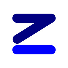 Obraz premium Simple Logo Letter Z Vector