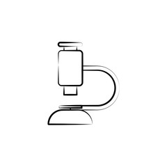 Microscope, scientific icon. Element of biology icon for mobile concept and web apps. Hand drawn Microscope, scientific icon can be used for web and mobile