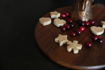 christmas cookies and coffee