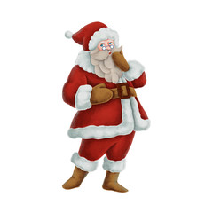 Hand drawn Santa Claus illustration