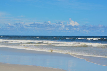 View of Jacksonville Beach in Jacksonville Beach, Duval County, Florida.
