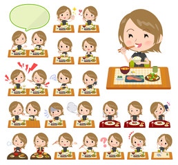 Short hair women Sportswear_Meal