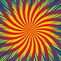 Comic book page colorful bright template