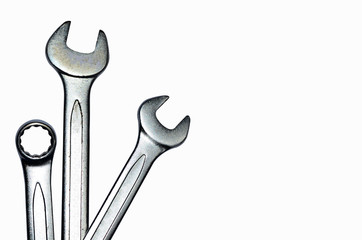 Ring Wrench Dead mouth wrench isolated on white background