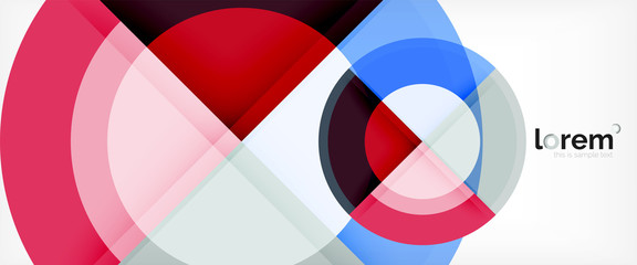 Obraz premium Multicolored round shapes abstract background