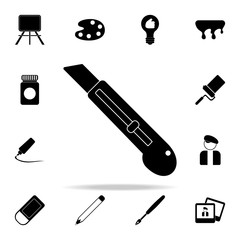blade for paper icon. Art and painting icons universal set for web and mobile