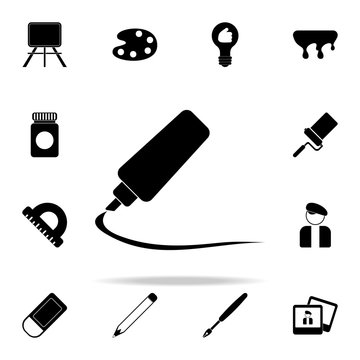 felt-tip pen icon. Art and painting icons universal set for web and mobile