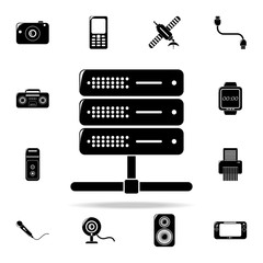 server icon. Technology icons universal set for web and mobile