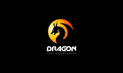 Dragon logo vector template