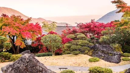 Fleecedeken met foto Herfst Beautiful autumn scene at Toyko, Japan  © Yan