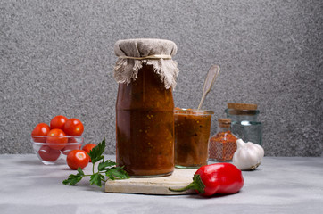 Traditional spicy vegetable sauce