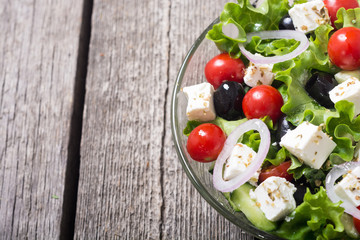 Fresh vegetables greek salad