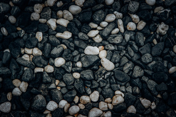 decorative pebbles as texture for background
