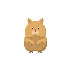 Hamster flat icon.