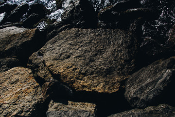 Abstract background made with rocks and stones