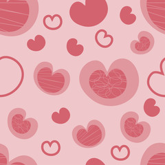 Heart pattern seamless background