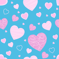 Heart pattern seamless background