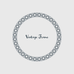 Vector Decorative Circle Frame