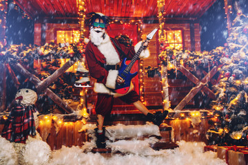 Fototapeta premium costume of rocker santa