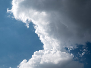 blue sky with white clouds