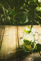 Summer vacation concept - against rustic tropical background