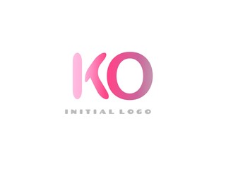 KO Initial Logo for your startup venture
