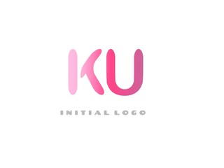 KU Initial Logo for your startup venture