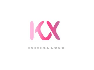KX Initial Logo for your startup venture