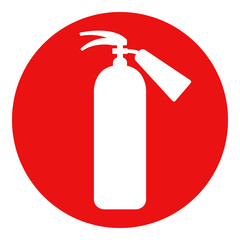 FIRE EXTINGUISHER sign. Vector.
