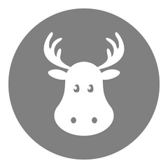 Moose icon. Vector.