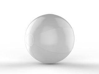 Blank beach ball for branding. 3d render illustration.