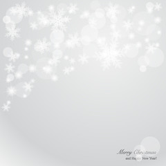 Christmas background with paper snowflakes