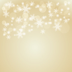 Christmas background with paper snowflakes