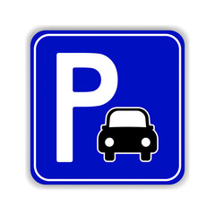 Parking sign vector