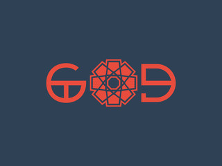 Asian Religious Poster with God Title Design