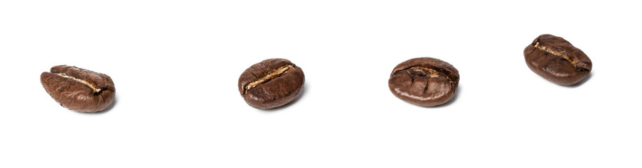 coffee beans isolated on white background