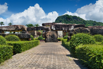 Fototapeta na wymiar Stoneheng at Nong Nooch Garden Pattaya