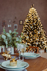 Christmas table setting