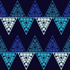 Fototapeta premium Seamless abstract geometric pattern. Triangles. Vector pattern. Mosaic texture. Can be used for wallpaper, textile, invitation card, wrapping, web page background.