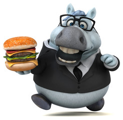 Fun horse - 3D Illustration