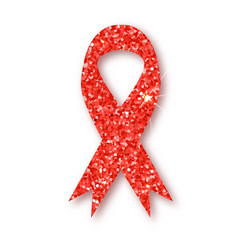 World AIDS day. Awareness. Medical sign. Vector icon.
