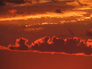 Wolken am Abendhimmel