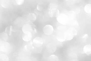A brilliant white background with circles and ovals. Template for a holiday card with bright and...