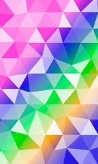 Fototapeta premium Color polygonal vector illustration. Design for your business. Geometric background
