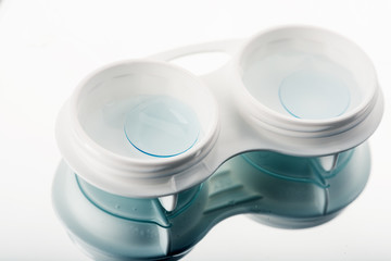 contact lens in container
