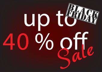 Black Friday Sale Abstract Background. Vector Banner.