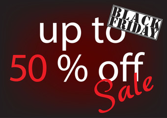 Black Friday Sale Abstract Background. Vector Banner.