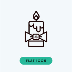 Candle vector icon