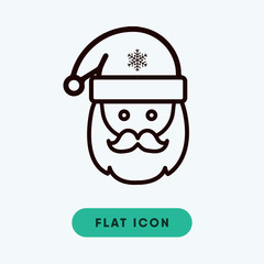 Santa claus vector icon