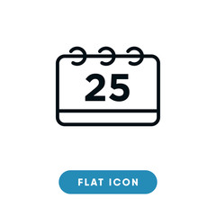 Calendar black friday vector icon